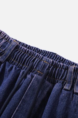 Concert Outfit Splash Ink Washed Loose Jeans