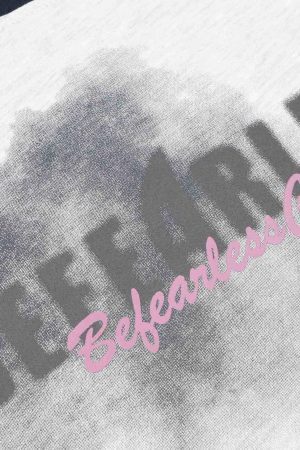 Concert Outfit Splatter Eyelet Studded Long Sleeve T-Shirt