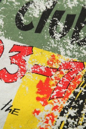 Concert Outfit Spliced Deconstruction Print T-Shirt