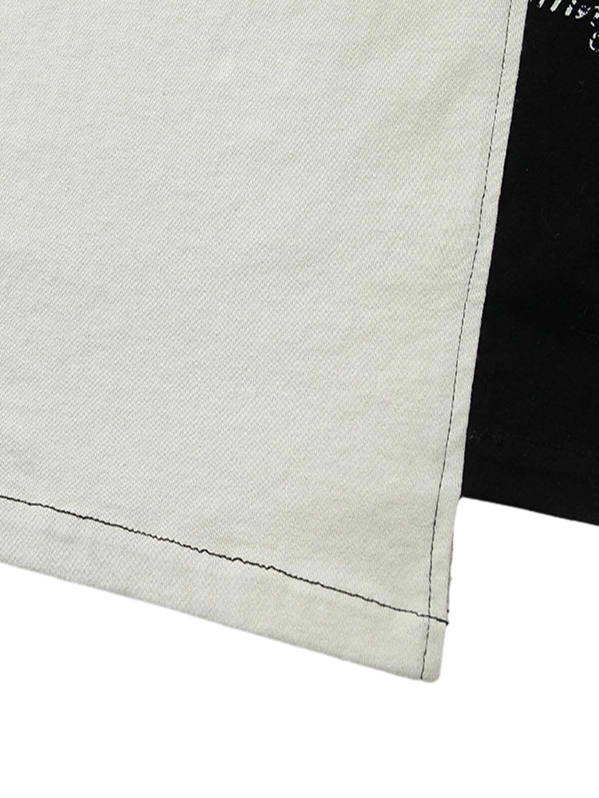 Concert Outfit Spliced Deconstruction Print T-Shirt Concert Outfit Spliced Deconstruction Print T-Shirt