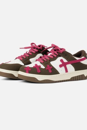 Concert Outfit Splicing Skateboard Sneakers