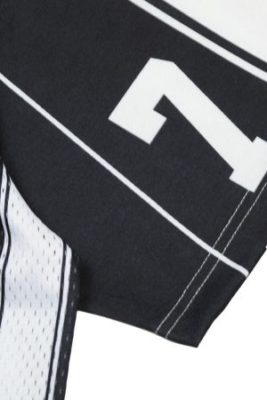 Concert Outfit Sports Letter Stripe Print Jersey T-Shirt