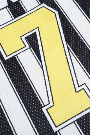 Concert Outfit Sports Letter Stripe Print Jersey T-Shirt