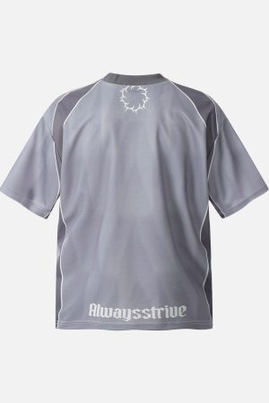 Concert Outfit Sports Patchwork Jersey Letter Print T-Shirt