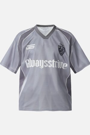 Concert Outfit Sports Patchwork Jersey Letter Print T-Shirt