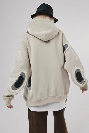 Concert Outfit Spot Patchwork Hoodie