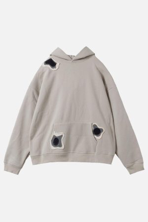 Concert Outfit Spot Patchwork Hoodie