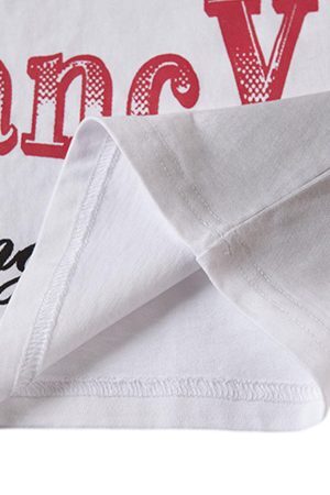 Concert Outfit Spray- Painted Letter Print Necklace Vest