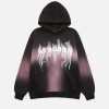 Concert Outfit Spray Smoke Gradient Hoodie
