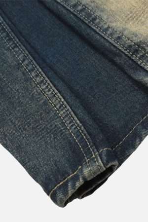 Concert Outfit Sprayed Gradient Wide Leg Jeans