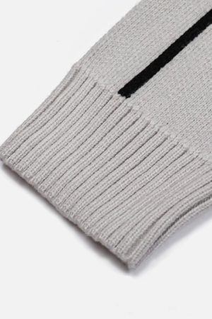 Concert Outfit Stand Collar Racing Zip-Up Cardigan