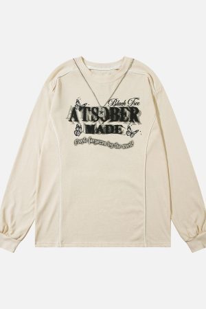 Concert Outfit Star Chain Butterfly Long Sleeve T-Shirt