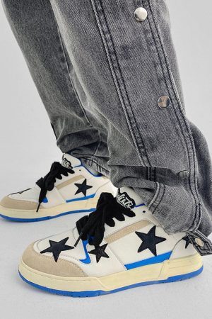 Concert Outfit Star Color Blocking Skate Shoes
