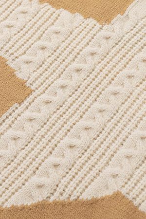 Concert Outfit Star Contrast Knit Sweater