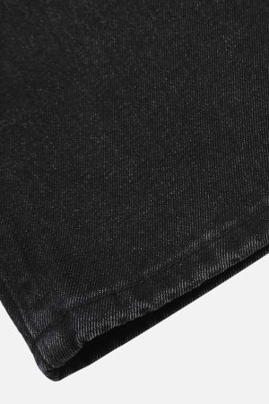 Concert Outfit Star Embroidered Elastic Waist Jeans