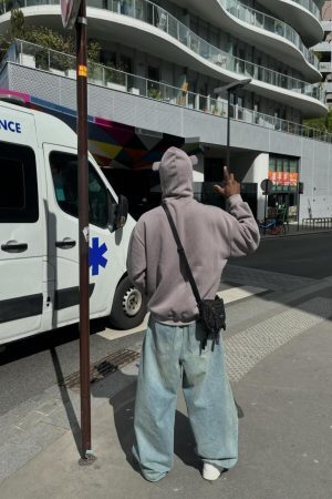 Concert Outfit Star Embroidered Hooded Sweatshirt