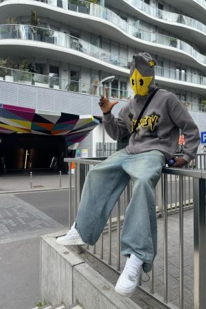 Concert Outfit Star Embroidered Hooded Sweatshirt