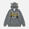 Concert Outfit Star Embroidered Hooded Sweatshirt