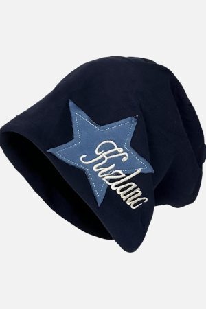Concert Outfit Star Embroidered Wrap Hat