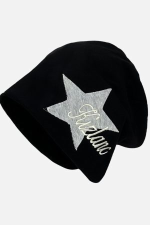 Concert Outfit Star Embroidered Wrap Hat