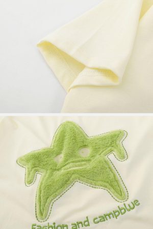 Concert Outfit Star Embroidery Tee