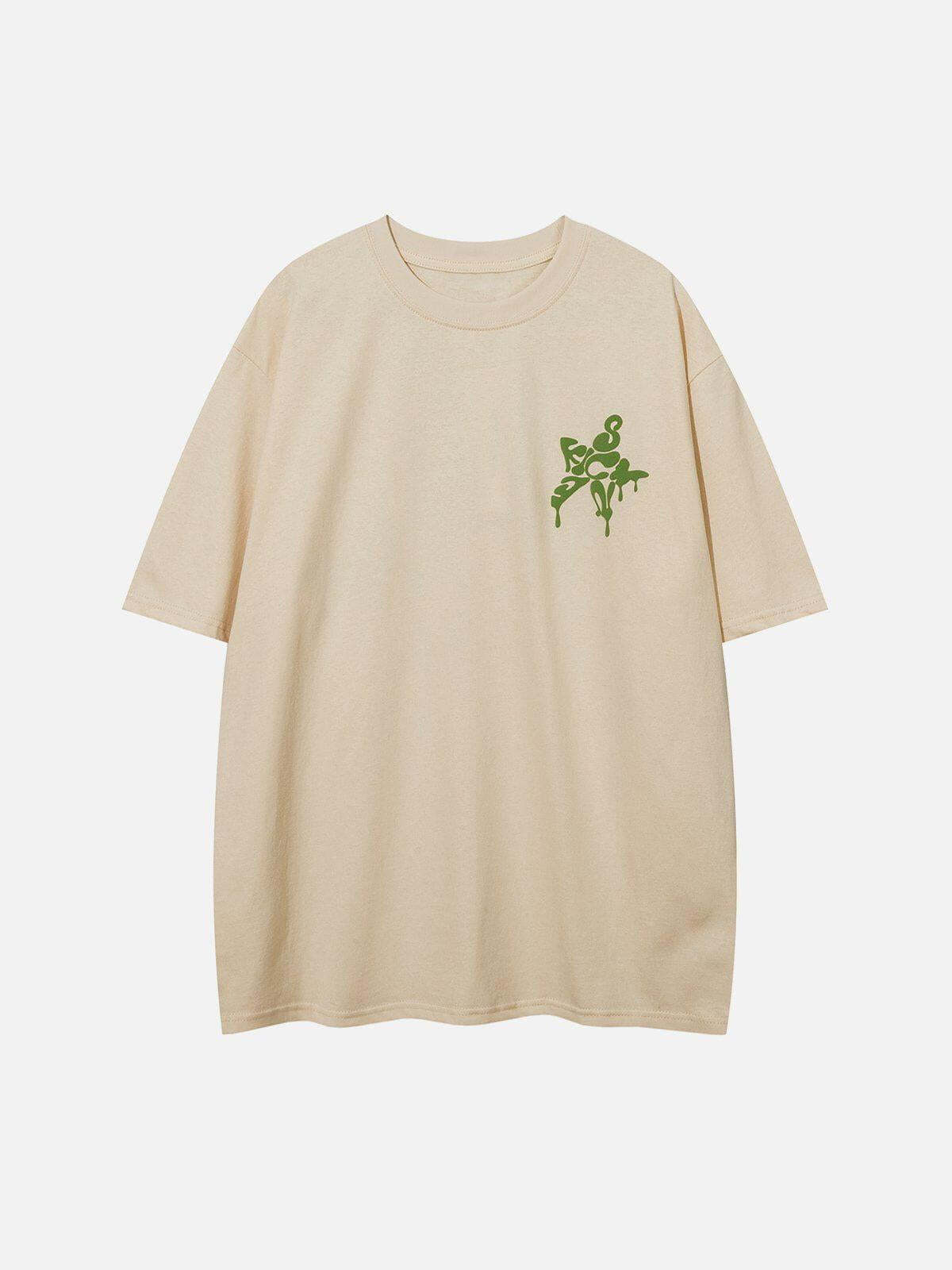 Concert Outfit Star Foam Print Tee Concert Outfit Star Foam Print Tee