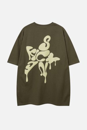 Concert Outfit Star Foam Print Tee