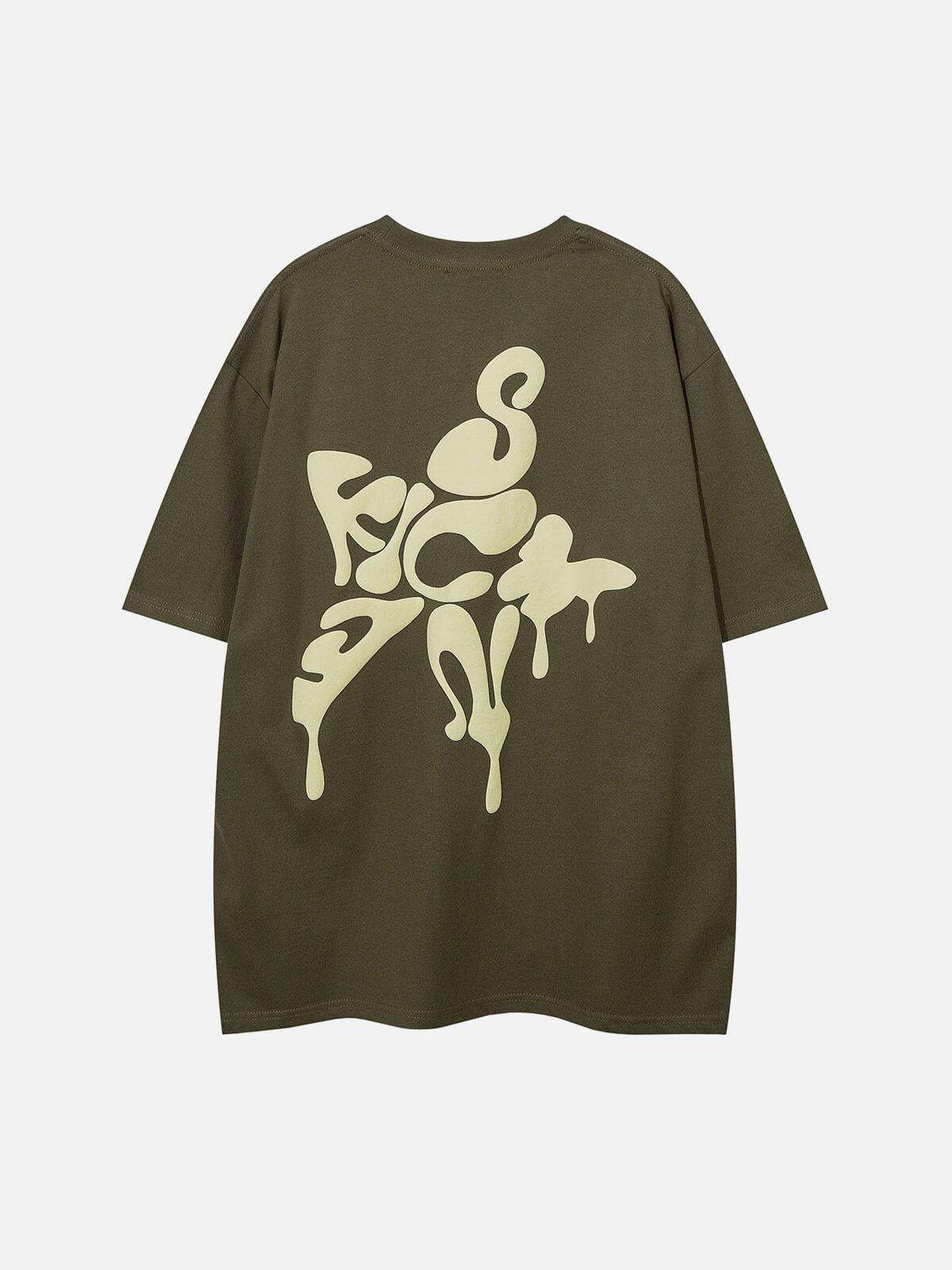 Concert Outfit Star Foam Print Tee Concert Outfit Star Foam Print Tee