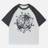 Concert Outfit Star Gothic Leeter Print Tee