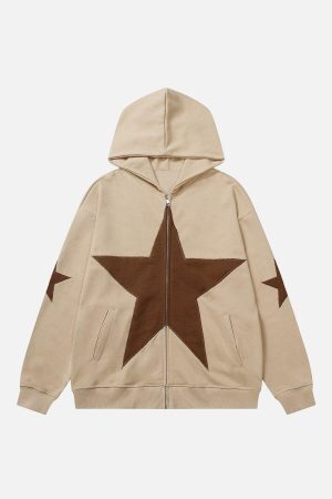 Concert Outfit Star Graphic Print Hoodie