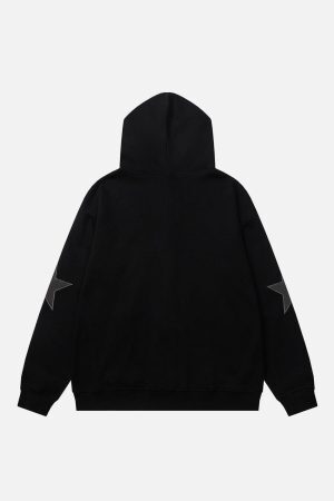 Concert Outfit Star Graphic Print Hoodie