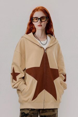 Concert Outfit Star Graphic Print Hoodie