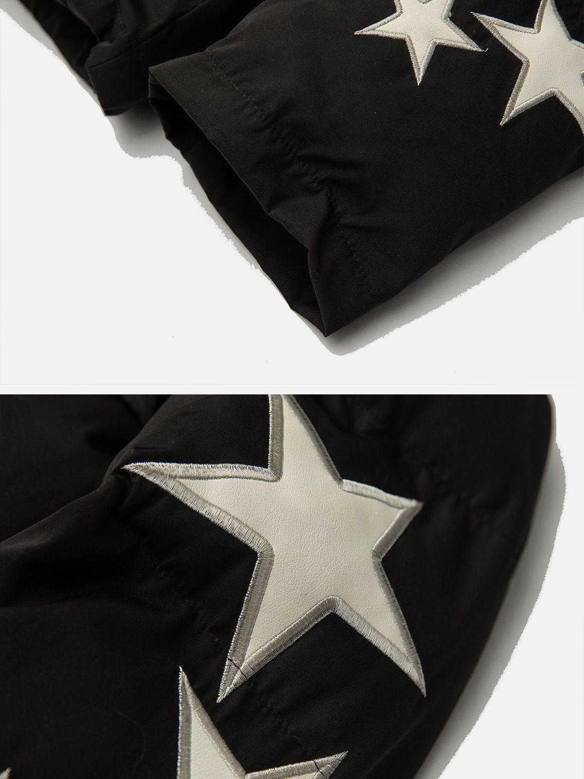 Concert Outfit Star Letter Embroidery Winter Coat Concert Outfit Star Letter Embroidery Winter Coat