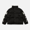 Concert Outfit Star Letter Embroidery Winter Coat