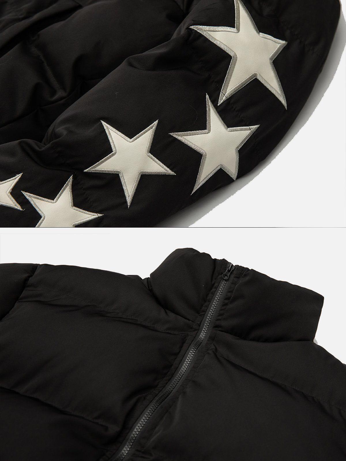 Concert Outfit Star Letter Embroidery Winter Coat Concert Outfit Star Letter Embroidery Winter Coat