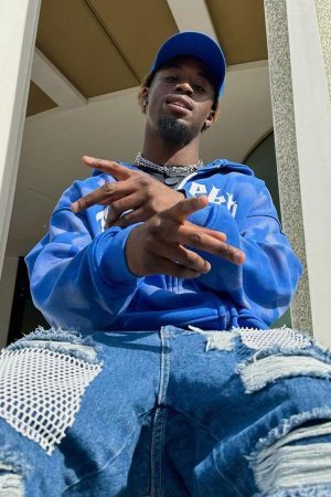 Concert Outfit Star Letter Print Zipper Hoodie Jacket