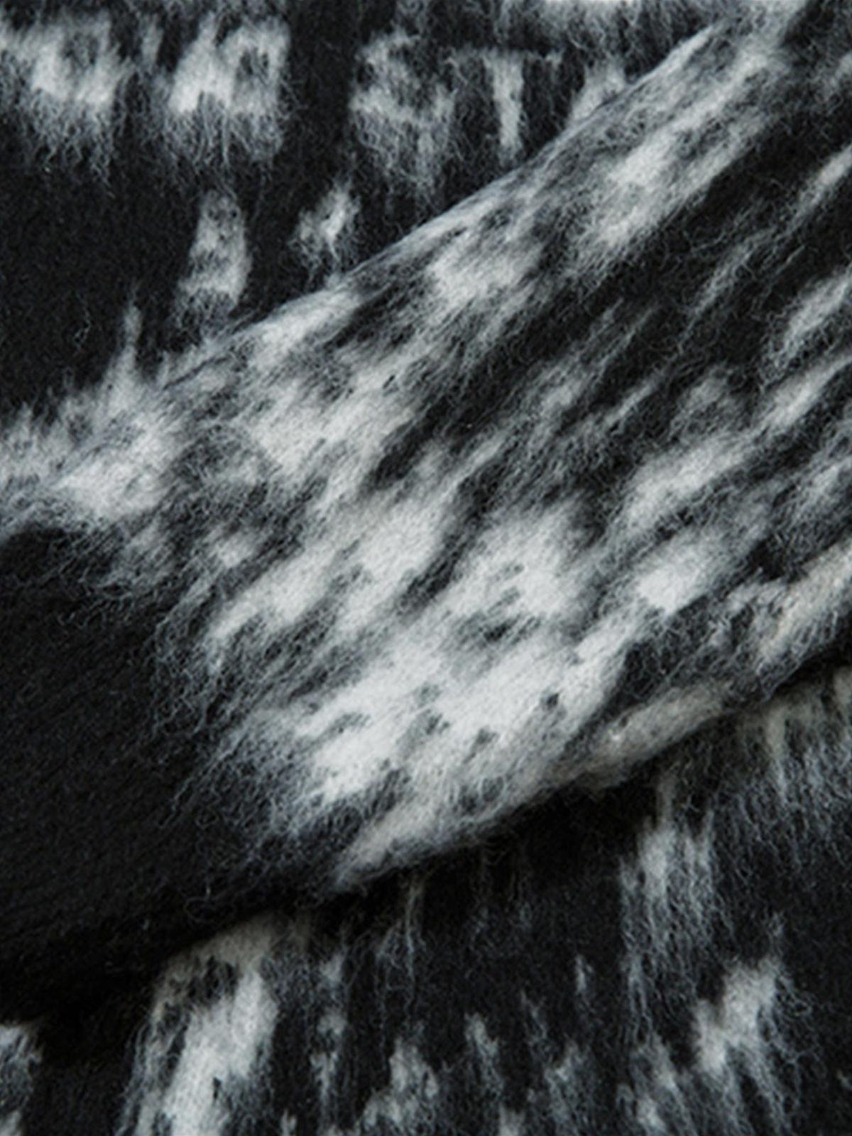 Concert Outfit Star Mohair Fuzzy Hooded Zip Up Sweater Concert Outfit Star Mohair Fuzzy Hooded Zip Up Sweater