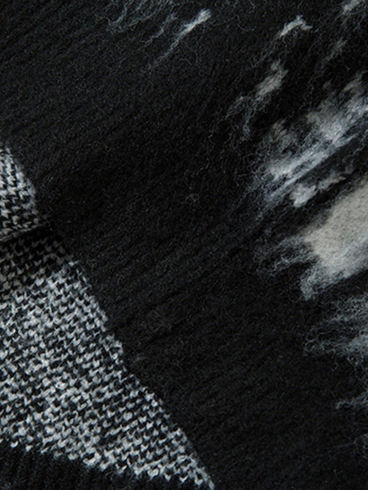 Concert Outfit Star Mohair Fuzzy Hooded Zip Up Sweater Concert Outfit Star Mohair Fuzzy Hooded Zip Up Sweater