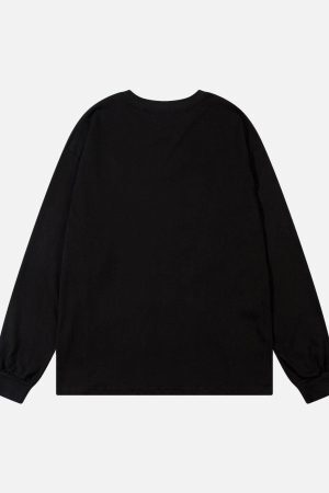 Concert Outfit Star Necklace Cross Graphic Long Sleeve T-Shirt