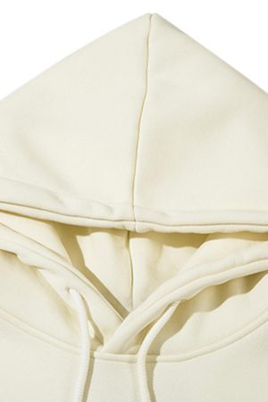 Concert Outfit Star Patch Embroidered Hooded Fleece Sweatshirt