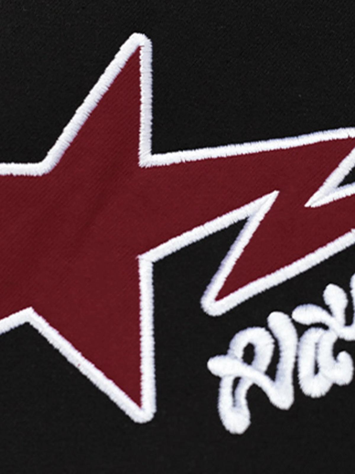 Concert Outfit Star Patchwork Half-Zip Hoodie Concert Outfit Star Patchwork Half-Zip Hoodie