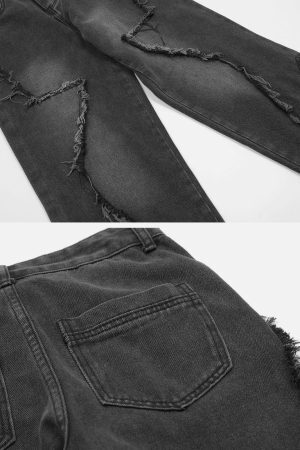 Concert Outfit Star Patchwork Jeans
