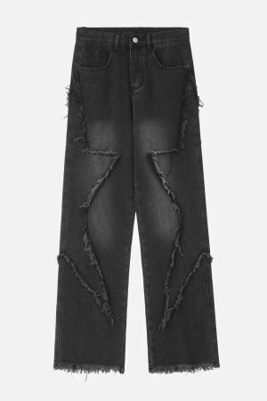 Concert Outfit Star Patchwork Jeans