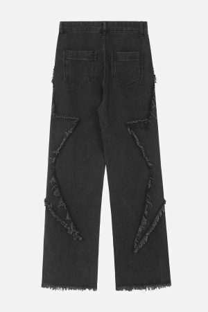 Concert Outfit Star Patchwork Jeans