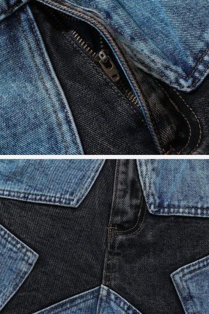 Concert Outfit Star Patchwork Jorts