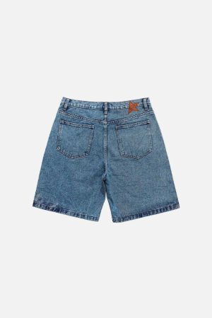 Concert Outfit Star Patchwork Jorts