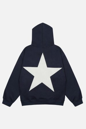 Concert Outfit Star Print Hoodie 'KENVIBE'