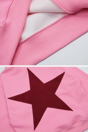 Concert Outfit Star Print Hoodie 'KENVIBE'