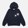 Concert Outfit Star Print Hoodie 'KENVIBE'