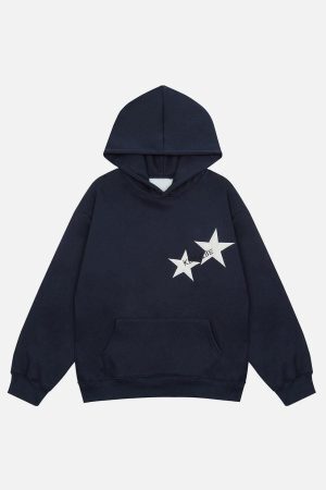 Concert Outfit Star Print Hoodie 'KENVIBE'